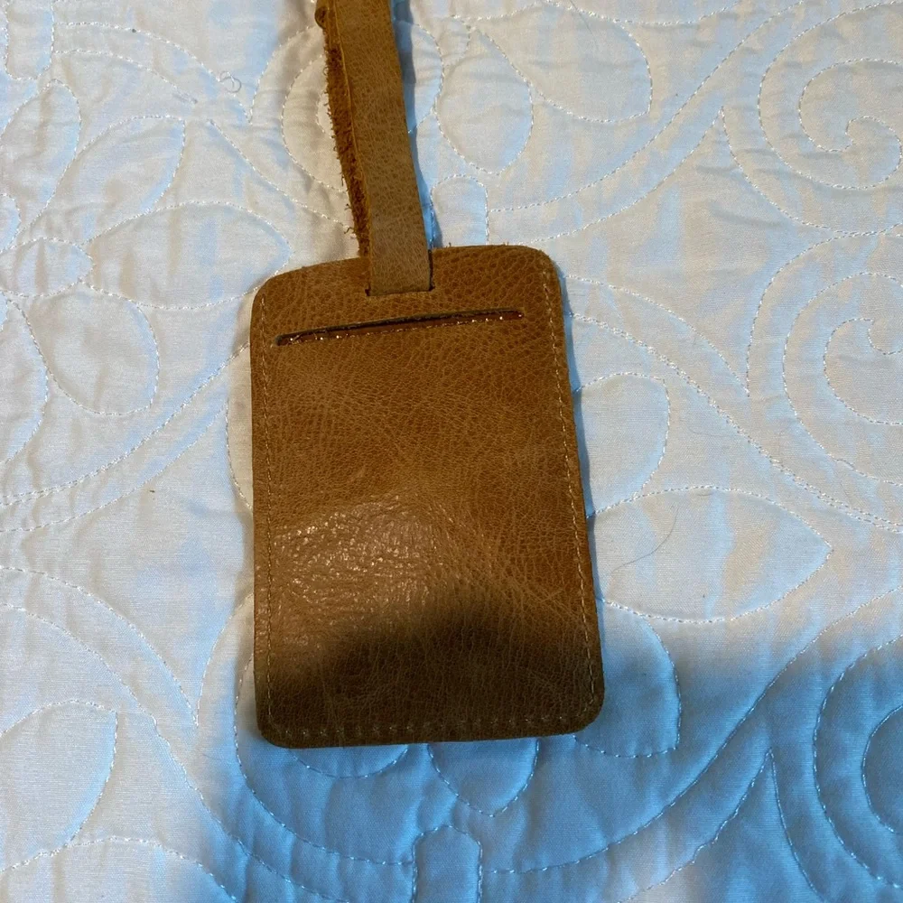 Passport Holder and Luggage Tag Set - Tan